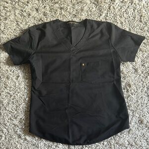 Women’s black V Neck Scrub top
